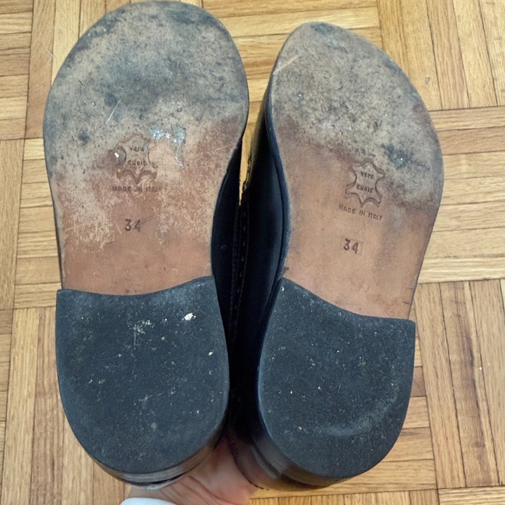 Classic Black Leather kids Dress Shoes - Picture 7 of 11